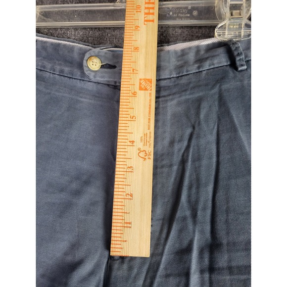 Peter Millar Pima Cotton Shorts‎ Flat Front Casual Blue Mens Size 38 Work Active - Picture 7 of 9